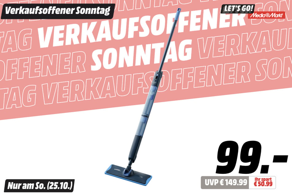 Philips-Mopp für 99 statt 149,99 Euro.