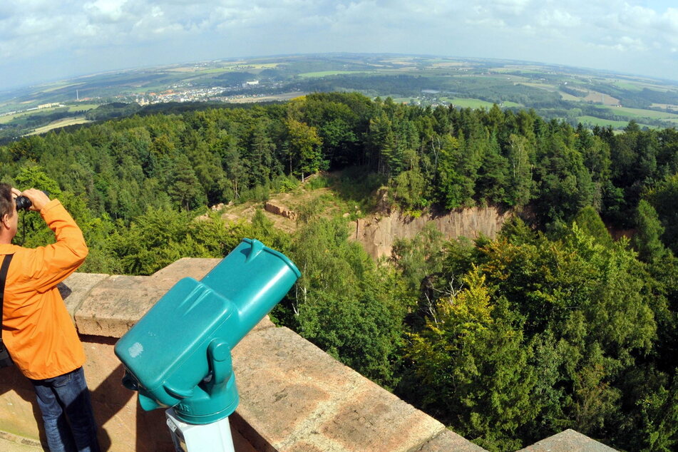 Blick vom Rochlitzer Berg.