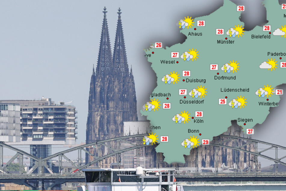 30-Grad-Marke in Köln und NRW geknackt, doch nun droht Tornado-Gefahr!