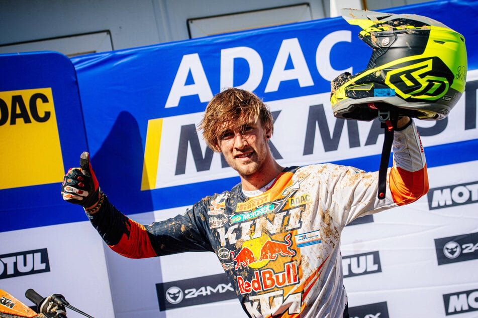 Marcel Stauffer (22) beim ADAC MX Youngster Cup 2021 in Reutlingen.