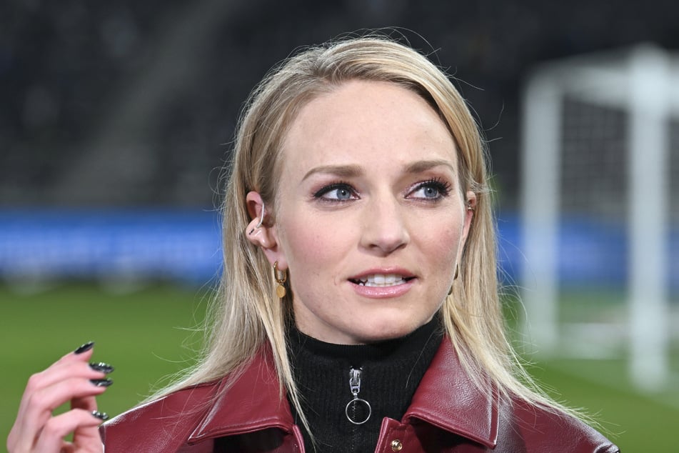 Sky-Reporterin Katharina Kleinfeldt (32) hatte in Frankfurt keinen guten Tag erwischt. (Archivbild)