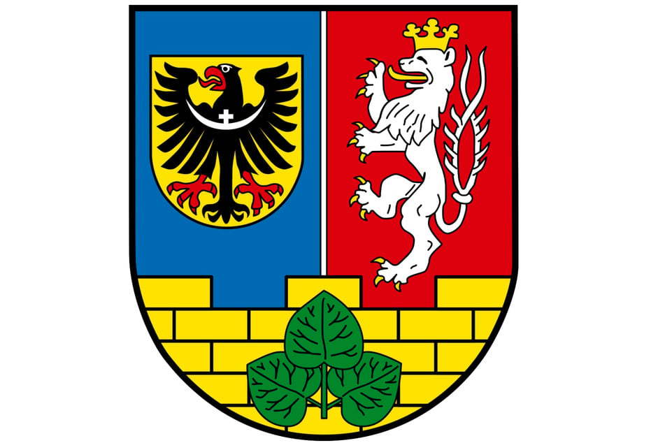 Adler, Löwe, Zinnenmauer. Welches Wappen ist das?