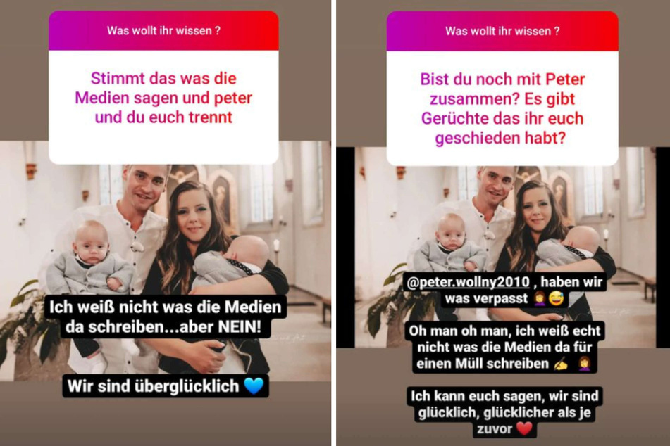 Bei Instagram äußerte sich Sarafina Wollny (26) jüngst erneut zu den Trennungsgerüchten von Ehemann Peter Wollny (28).