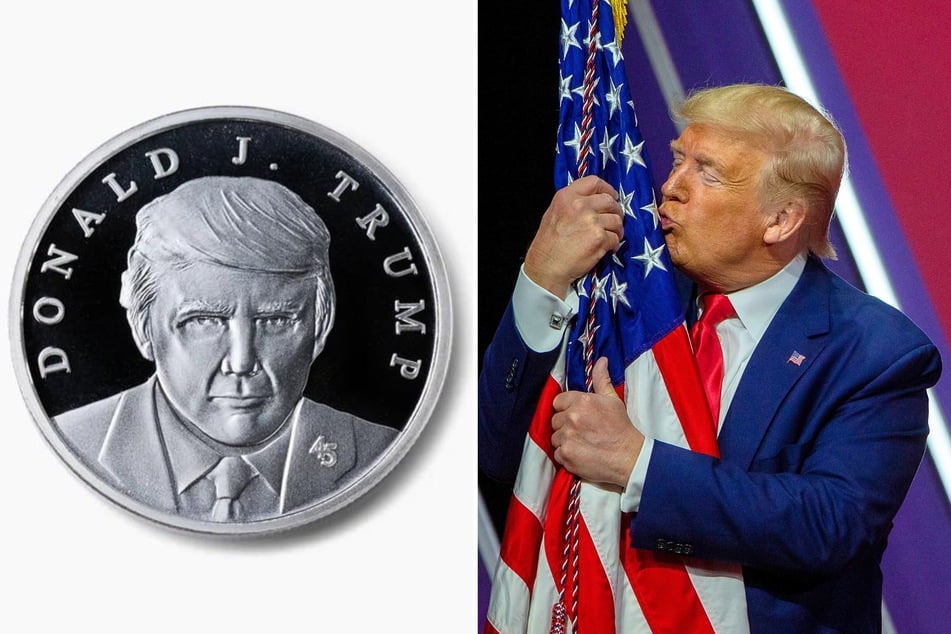 Trump unveils new "Trump coin" featuring his "very beautiful face"