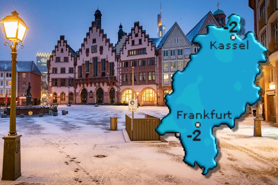 Bereits in der Nacht zum Montag kann es in ganz Hessen Schnee geben. Auch mit Straßenglätte ist verbreitet zu rechnen.