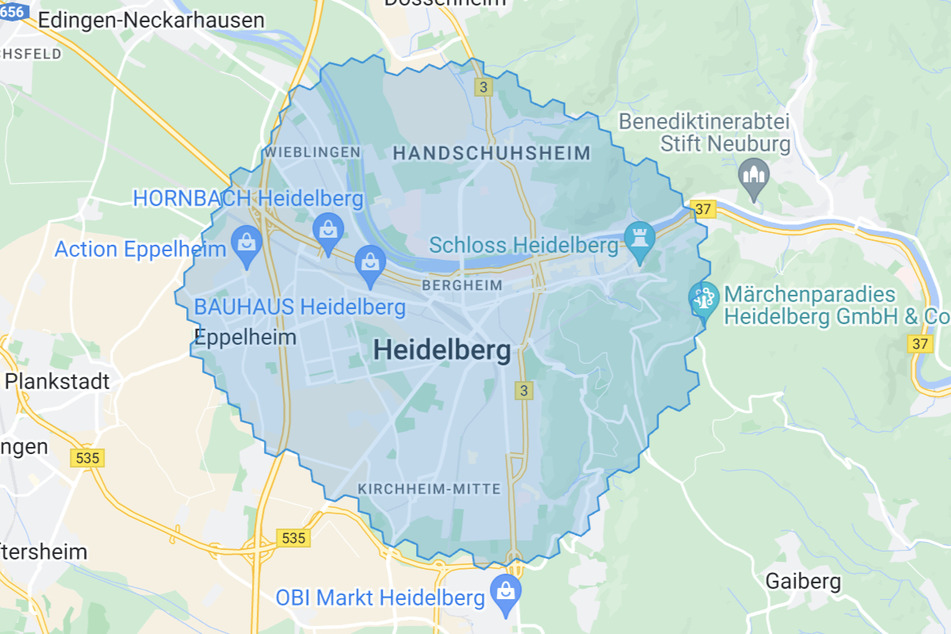 Liefergebiet Heidelberg