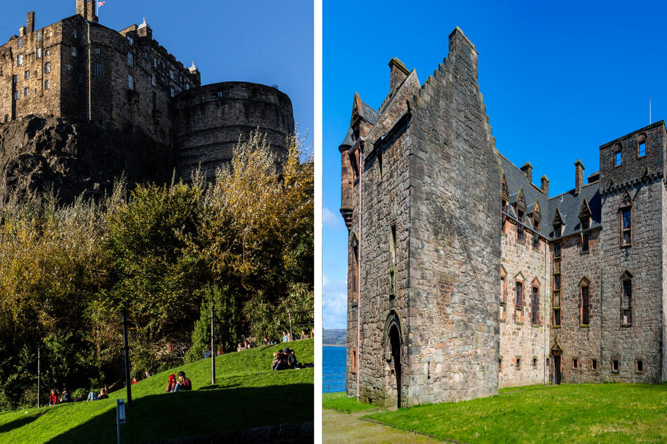 CNN anchor Wolf Blitzer seemed to have confused locations Edinburgh (l.) and Glasgow, Scotland (r.).