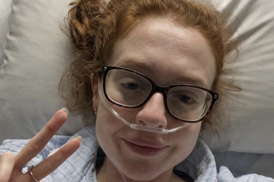 Die 29-Jährige verbrachte viel Zeit im Krankenhaus und versuchte dabei das Positive zu sehen.