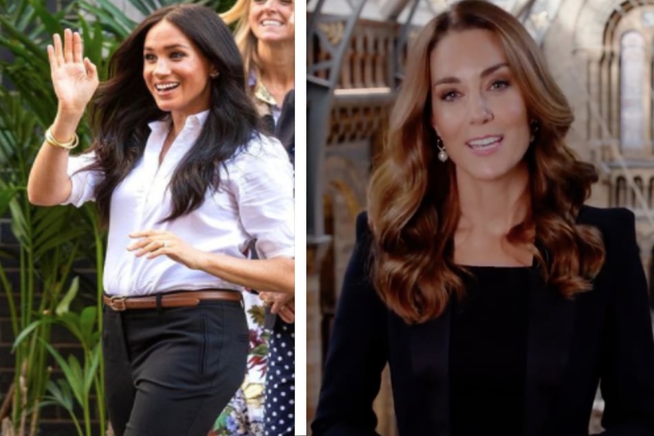 The Duchess of Sussex (l.) and the Duchess of Cambridge have been pitted against each other as opposites in the media.