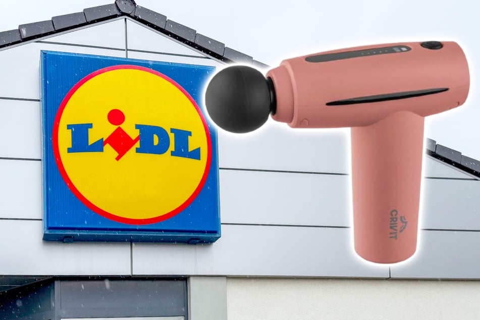 Diese Massage Gun von Lidl kommt mit vier Aufsätzen und kostet nur 24,99 Euro