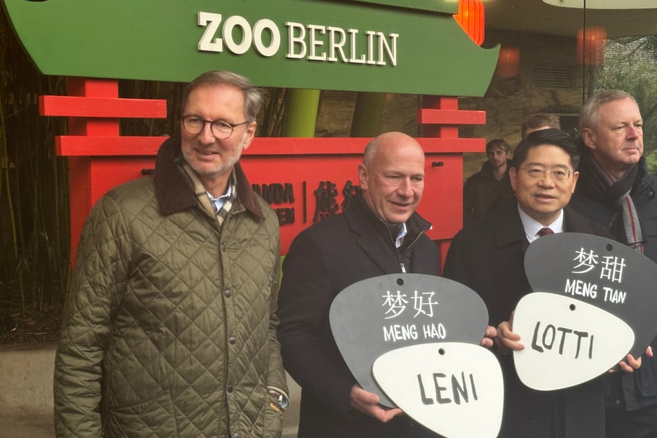 Die Panda-Zwillinge aus dem Berliner Zoo haben ihre Namen erhalten.