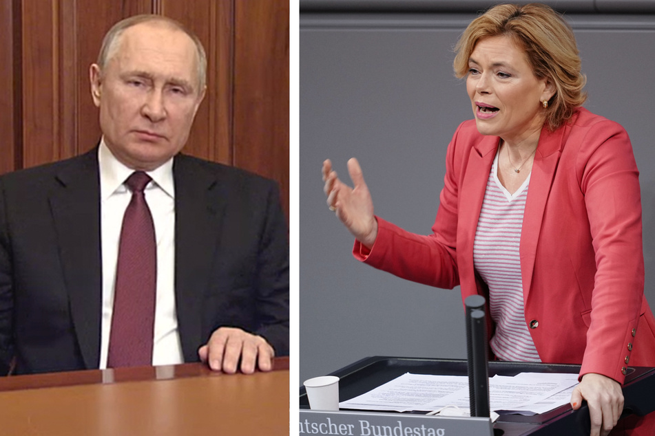 Die rheinland-pfälzische CDU-Vorsitzende Julia Klöckner (49, r.) denkt, dass Russlands Präsident Wladimir Putin (69) mit dem Ukraine-Krieg den "territorialen Status quo Europas" verändern wolle.