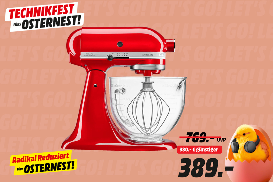 KitchenAid-Küchenmaschine für 389 statt 769 Euro.