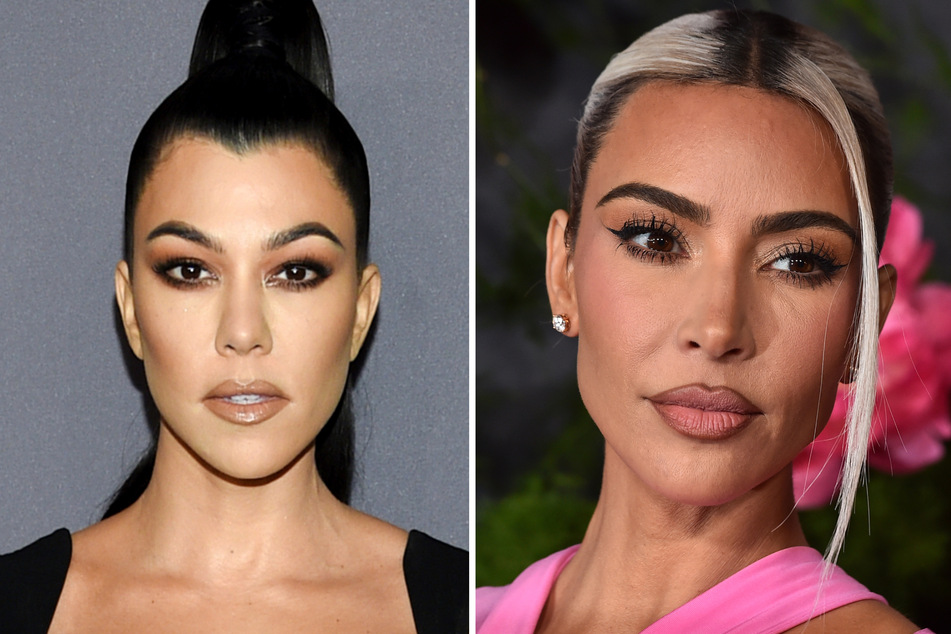 Üble Beschimpfungen: Kourtney (44, l.) und Kim Kardashian (42, r.) gehen im TV aufeinander los.