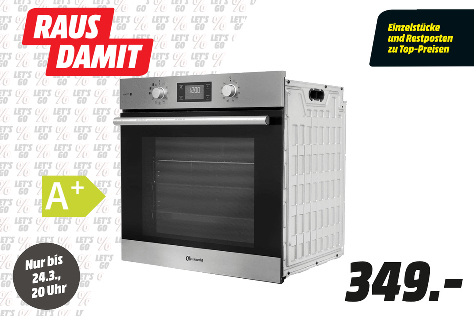 Bauknecht-Einbaubackofen für 349 Euro.