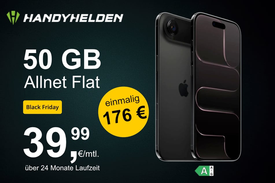 Das iPhone 17 Air (256 GB) inkl. 50 GB Datenvolumen für einmalig 176 Euro.
