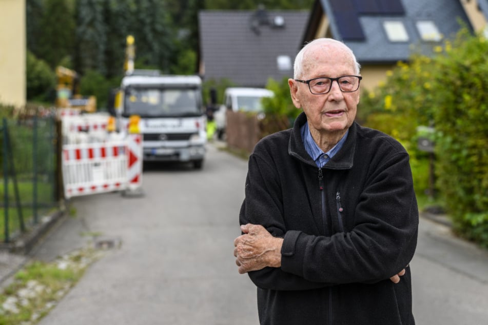 Für Anwohner Friedemann Zänker (89) ist die derzeitige Situation eine Zumutung.