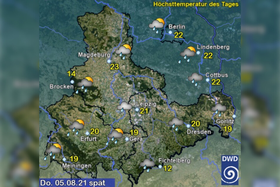 Mit Temperaturen knapp über 20 Grad bleibt es mancherorts wesentlich kühler als in den vergangenen Wochen.
