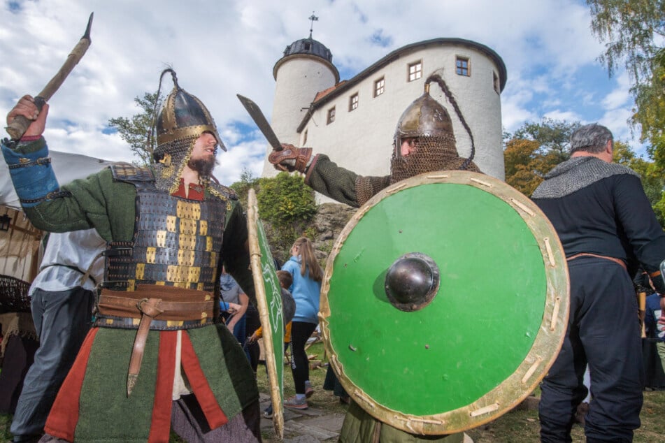 Wikinger-Wochenende auf Burg Rabenstein.