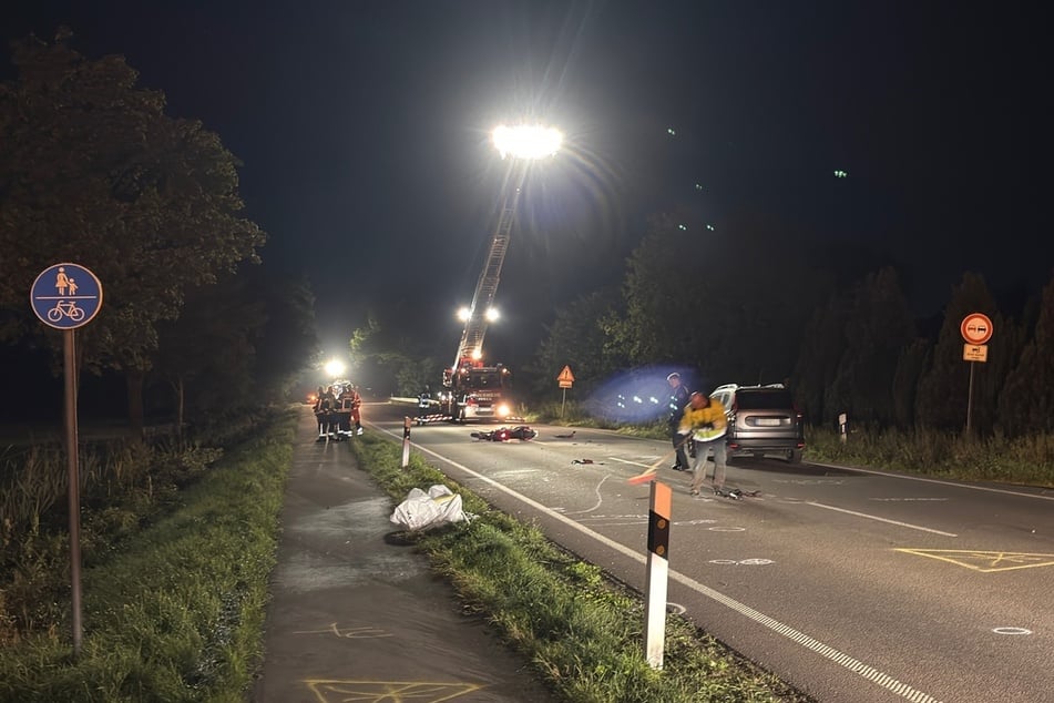 Für etwa fünf Stunden war die B72 voll gesperrt.