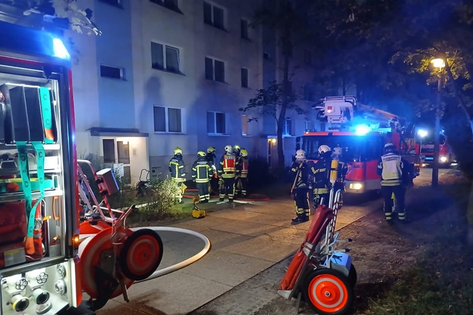 Die Freiwillige Feuerwehr Leipzig Grünau löschte den Brand.