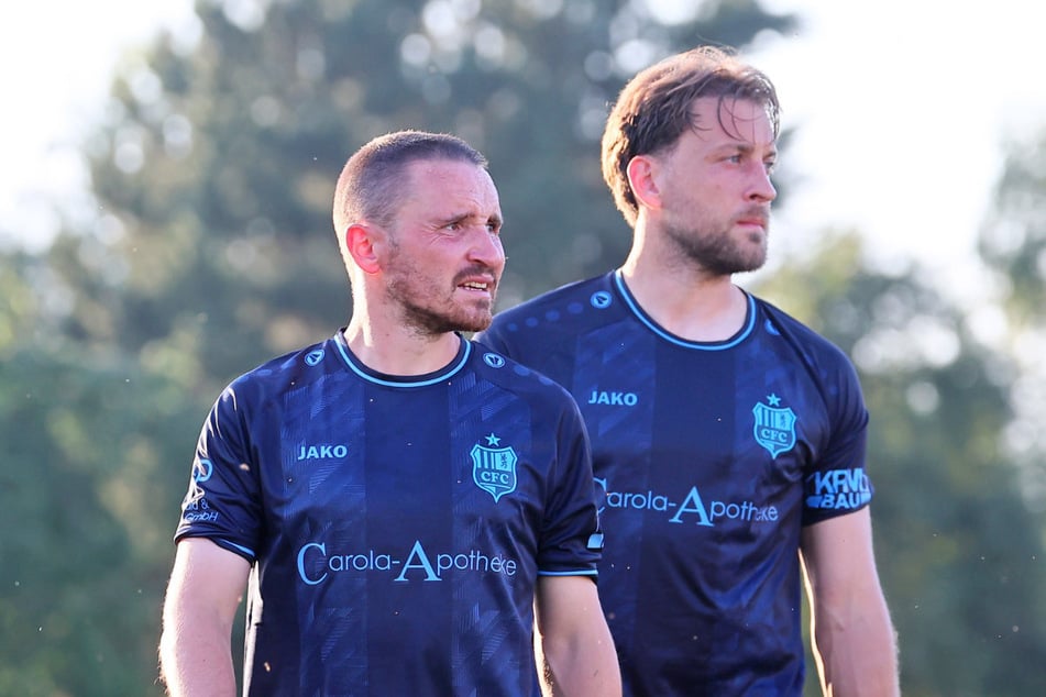 Sie wissen, wie Aufstieg geht: die Routiniers Andreas Geipl (34) und Dennis Slamar (31, r.).