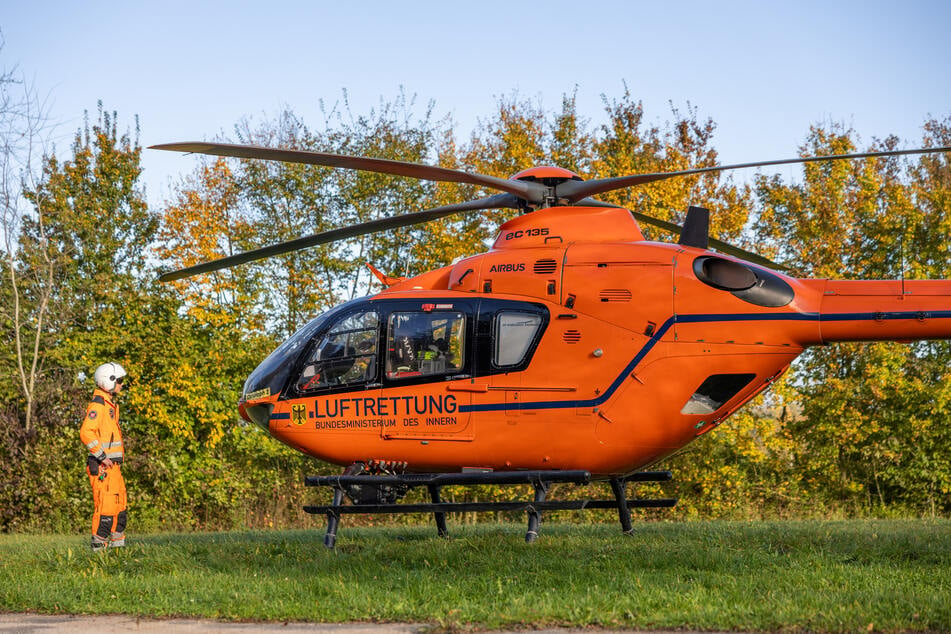 Auch ein Rettungshubschrauber kam vor Ort zum Einsatz.