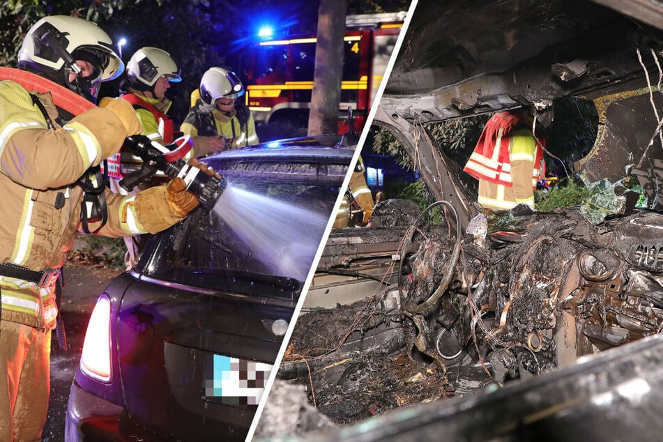 Dresden: Brandstiftung in Gorbitz? Mini geht am Amalie-Dietrich-Platz in Flammen auf!