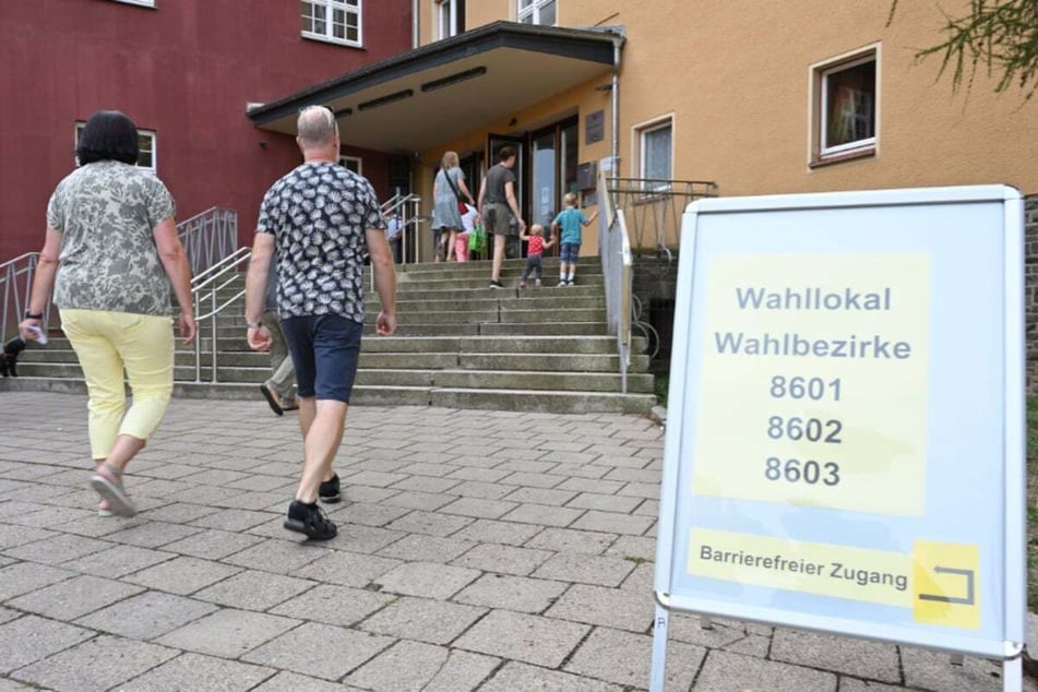 Ein Chemnitzer Wahllokal befand sich in der Grundschule Reichenbrand.