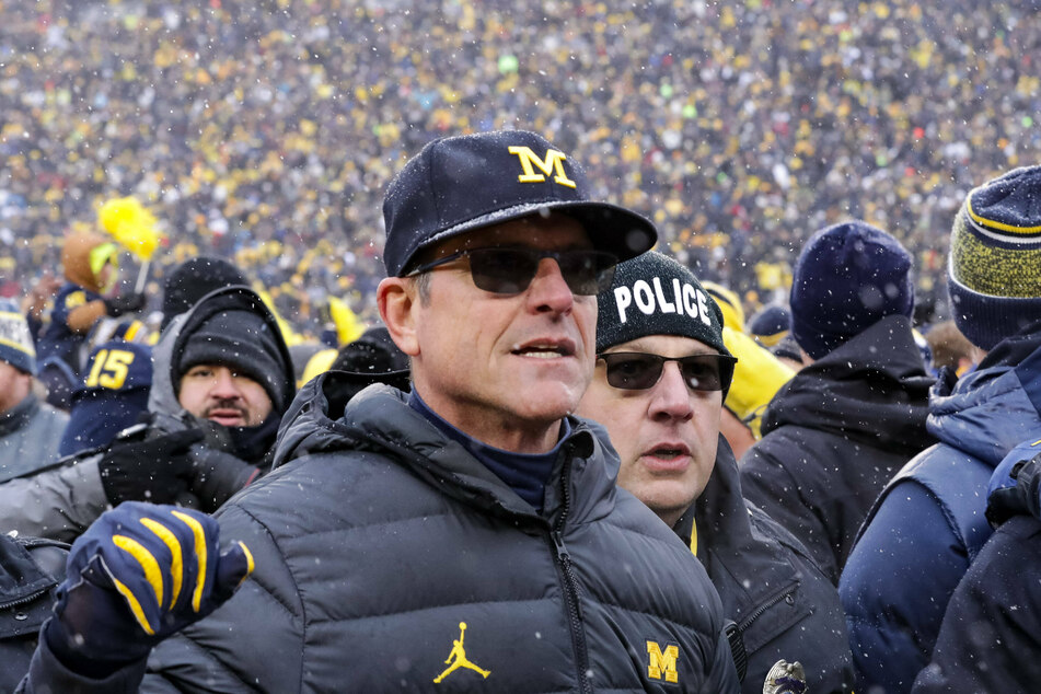 Michigan Wolverines head coach Jim Harbaugh got his first career win over OSU on Saturday.