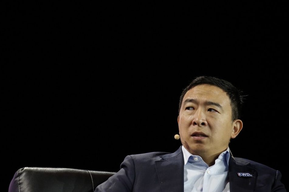 Forward Party co-founder Andrew Yang was called out for crossing the picket line at UC Irvine for a speaking event on Tuesday.