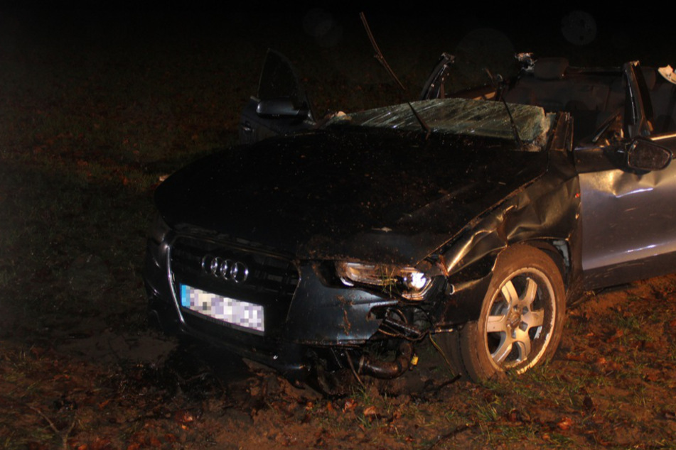 Der Audi der 33-Jährigen musste kurz nach dem Unfall abgeschleppt werden.