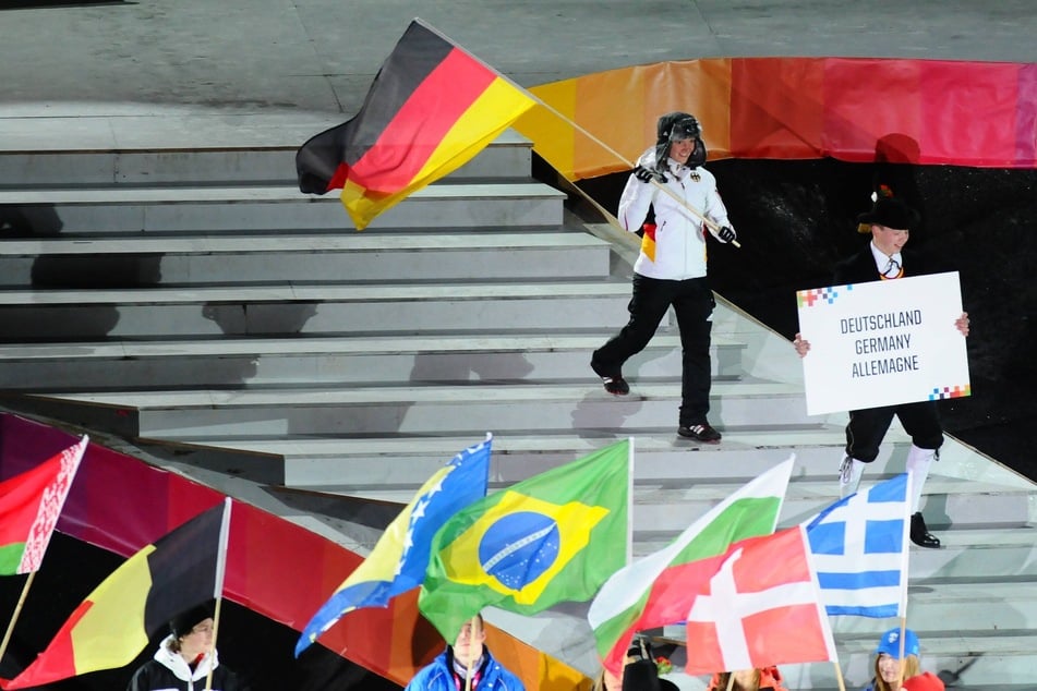 2012 bei den Youth Olympic Games in Innsbruck trug Katharina Schmid (29) bereits die Fahne.