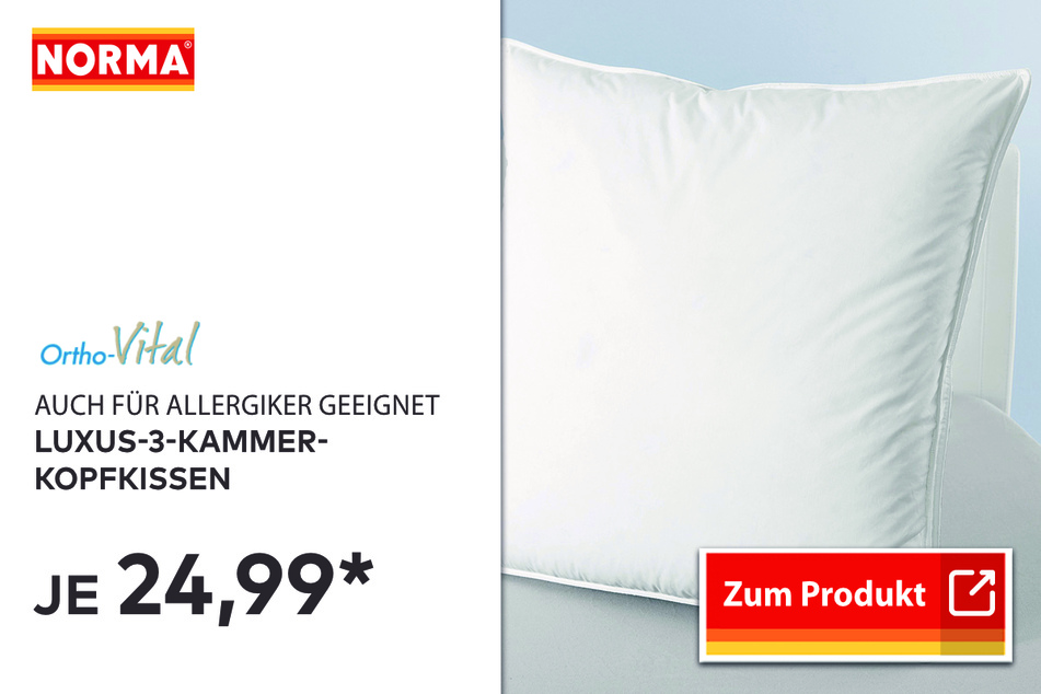 Luxus-3-Kammer-Kopfkissen für 24,99 Euro