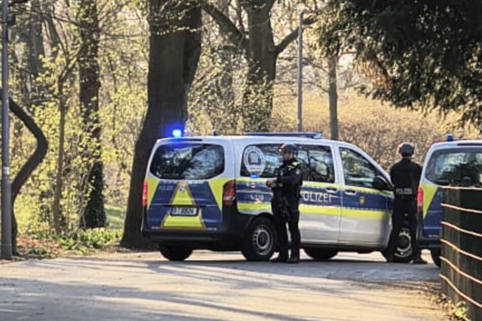 Der Volkspark Hasenheide wurde während des Polizeieinsatzes komplett gesperrt.