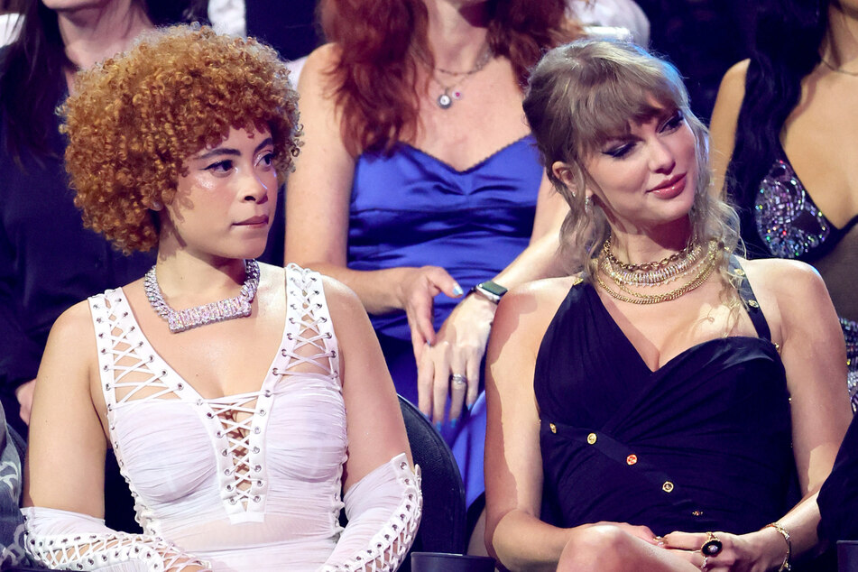 Ice Spice (l.) and Taylor Swift have struck up a friendship after collaborating on a remix of Karma last year.