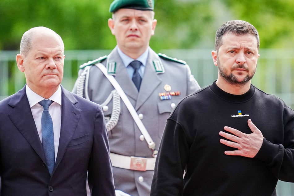 Ukraine-Präsident Wolodymyr Selenskyj zu Gast bei Freunden: "Danke Deutschland"