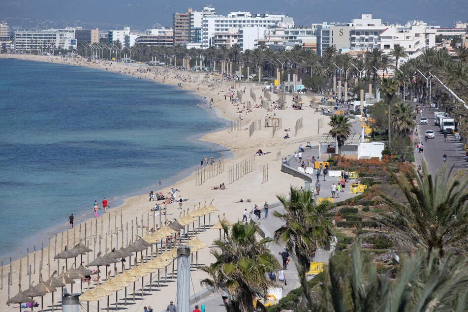 Blick auf den Strand Playa de Palma. Findet sich hier bald ein Karls Erlebnis-Dorf in der Nähe?