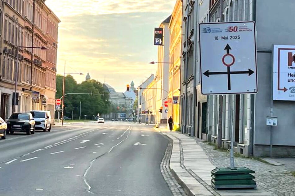 Chemnitz: Sperrungen in Chemnitz: Zahlreiche Straßen in der City am Sonntag dicht