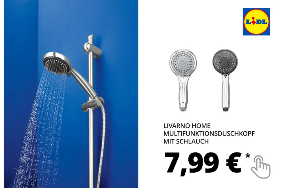 LIVARNO home Multifunktionsduschkopf mit Schlauch