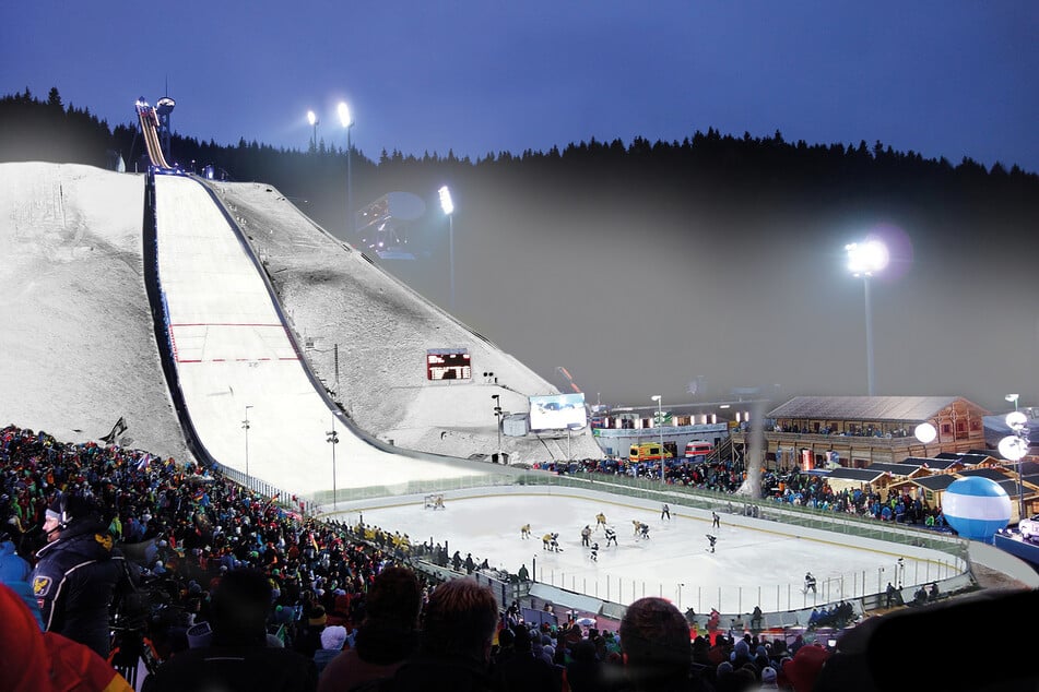 Wo normalerweise Skisprung-Wettkämpfe ausgetragen werden, sind vom 16. bis 18. Februar die DEL2 und die Extraliga zu Gast.