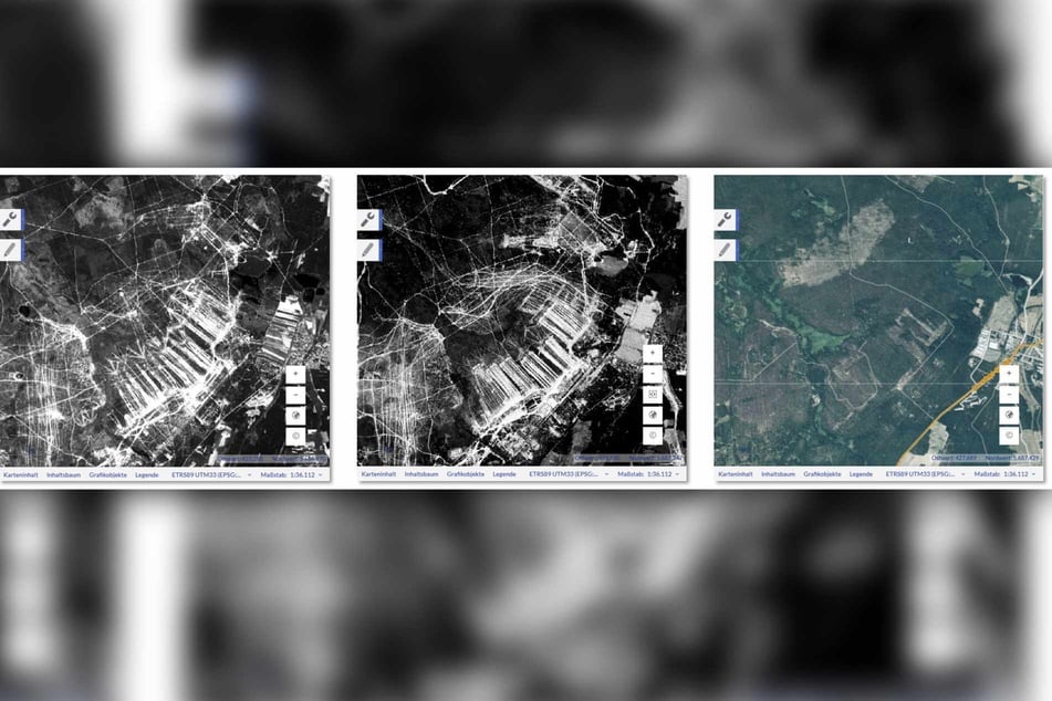 Die Königsbrücker Heide als Übungsplatz der Sowjetarmee wurde ebenfalls abfotografiert.