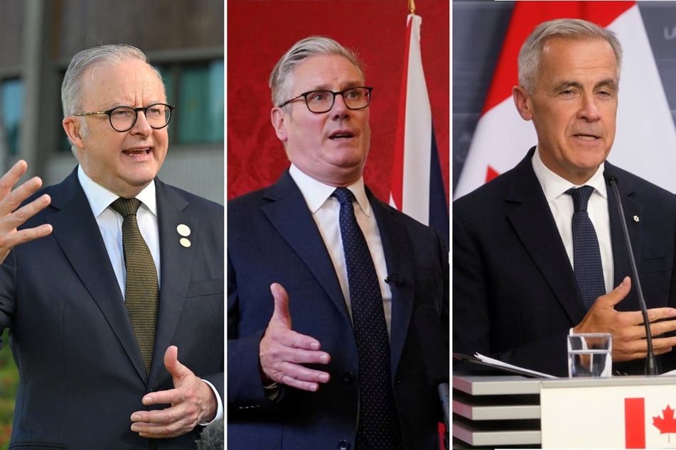 Australian Prime Minister Anthony Albanese, British Prime Minister Keir Starmer, and Canadian Prime Minister Mark Carney announced their countries' official recognition of the State of Palestine.