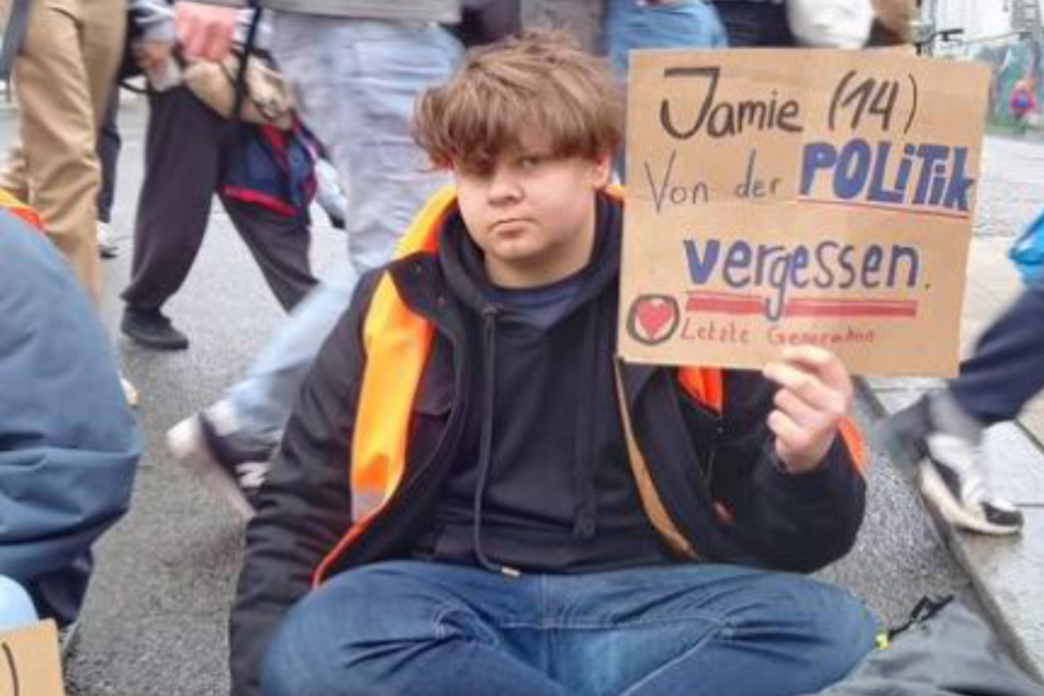 Auch Jamie (14) aus Berlin gehört zu den jugendlichen Unterstützern.