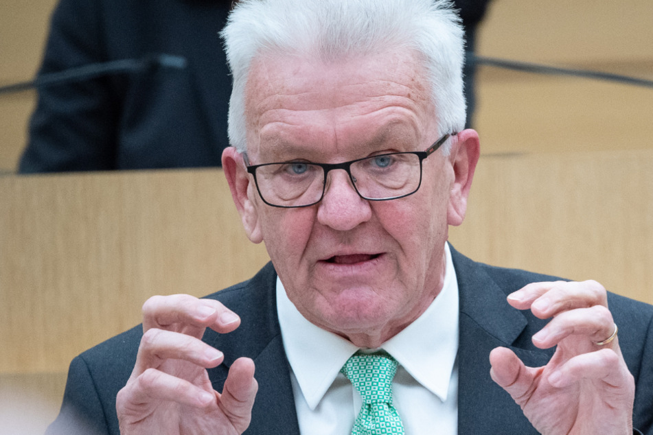 Der Ministerpräsident von Baden-Württemberg Winfried Kretschmann (72, Grüne).