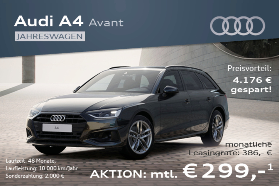 Einparken? Kein Problem mit der Einparkhilfe plus im Audi A4 Avant!