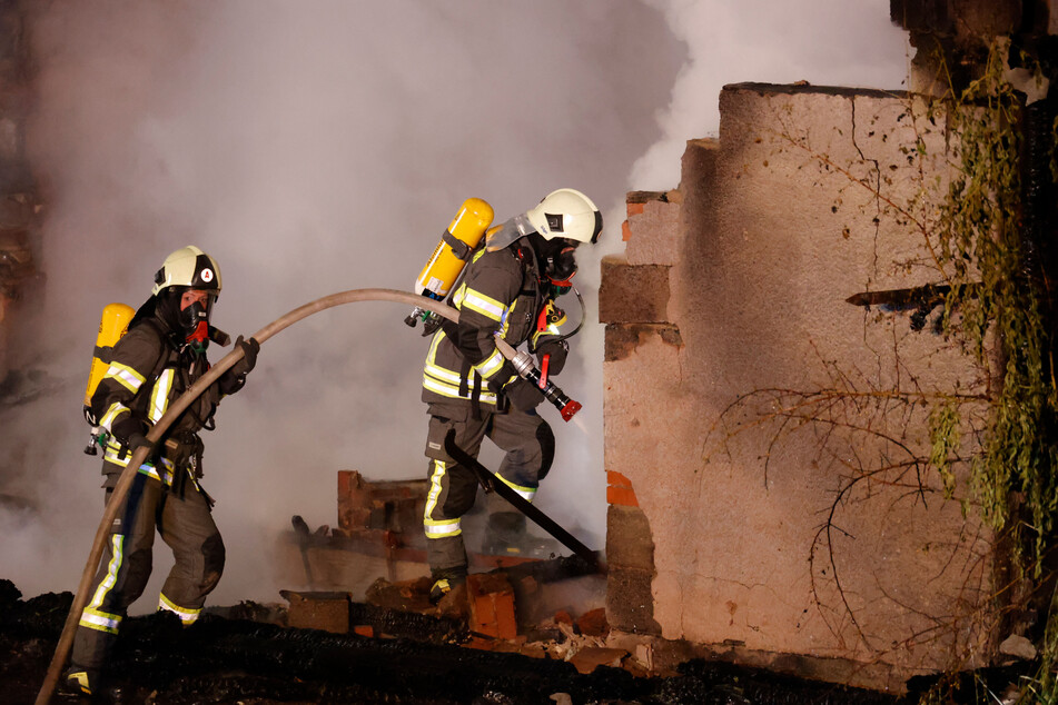 In Frankenberg hat es in der Nacht zu Donnerstag in einem leerstehenden Gebäude gebrannt.