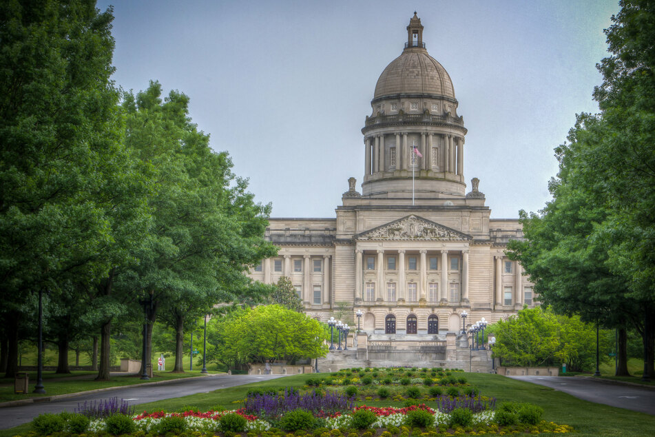 The Capitol building in Frankfort, Kentucky.