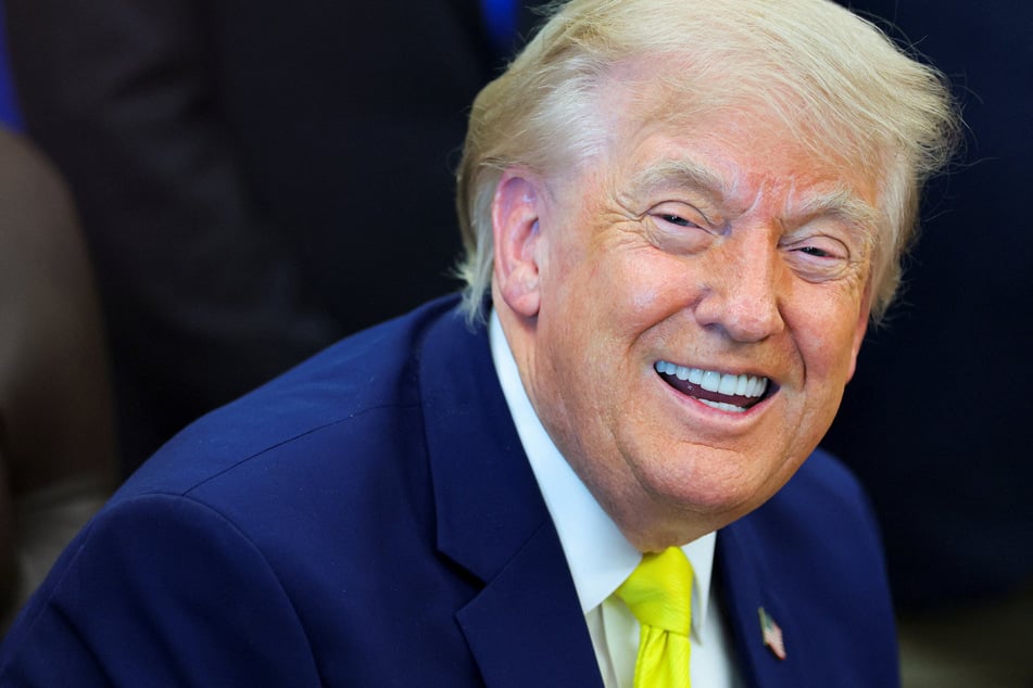 President Donald Trump delivers remarks to reporters in the Oval Office of the White House on June 4, 2026.