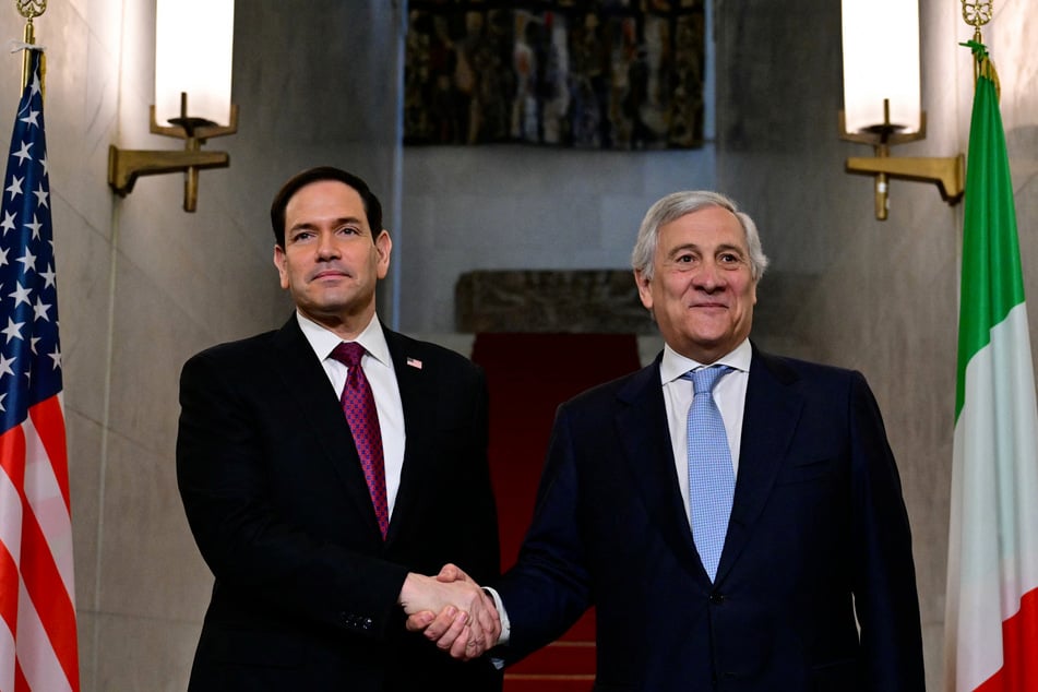 Rubio (l.) also met with Italian Foreign Minister Antonio Tajani.